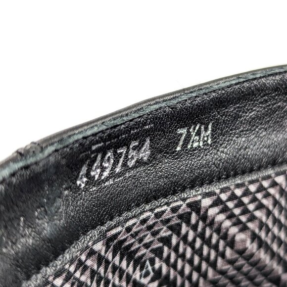 Aquatalia Women Liana Black Leather Harness Moto biker Knee boots size 7.5 - Picture 6 of 11